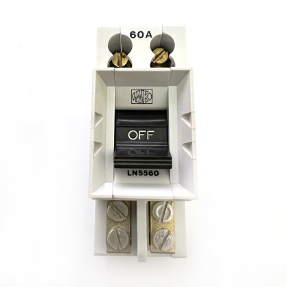 MK Electric LN5560 60A 60 Amp 2 Double Pole Isolator Main Switch Disconnector